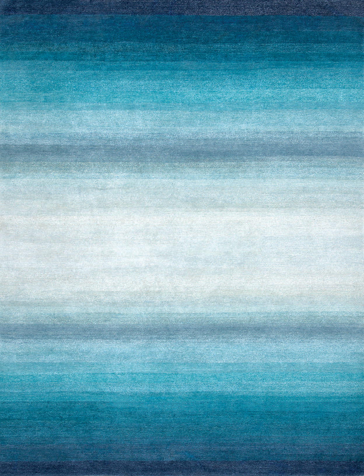 Fade Atlantic hand-knotted Tibetan wool and Chinese silk area rug